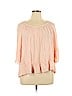 Fever 100% Rayon Pink 3/4 Sleeve Blouse Size 1X - photo 1