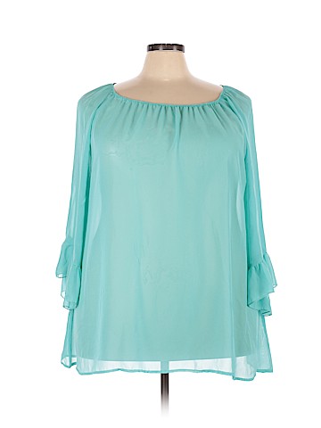 GIDDY UP GLAMOUR 3/4 Sleeve Blouse (view 1)