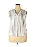 Market and Spruce 100% Rayon White Sleeveless Top Size XXL - photo 1