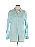 Equipment 100% Linen Blue Long Sleeve Button-Down Shirt Size L - photo 1