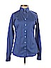 Banana Republic Blue Long Sleeve Button-Down Shirt Size 00 (petite) - photo 1