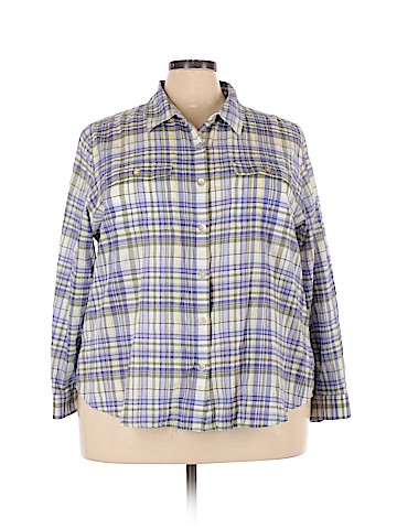 Alfred Dunner Long Sleeve Button-Down Shirt (view 1)