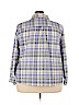 Alfred Dunner Blue Long Sleeve Button-Down Shirt Size 24 - photo 2