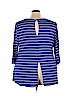 Molly & Isadora Blue 3/4 Sleeve Top Size 3X - photo 2
