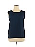 Laura Scott 100% Polyester Blue Sleeveless Blouse Size XL - photo 1