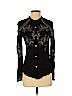 Lucky Brand 100% Viscose Black Long Sleeve Blouse Size XS - photo 1