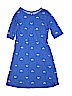Old Navy 100% Cotton Print Blue Dress Size 14 - photo 1