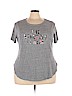 Lane Bryant Gray Short Sleeve Top Size 22 Plus (5) - photo 1