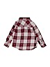 Old Navy 100% Cotton Checkered-gingham Burgundy Long Sleeve Button-Down Shirt Size 4T - photo 2