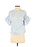 H&M 100% Cotton Blue Short Sleeve Top Size XS - photo 1