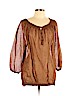 Chico's Brown 3/4 Sleeve Blouse Size XL (3) - photo 1