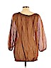 Chico's Brown 3/4 Sleeve Blouse Size XL (3) - photo 2