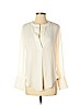 Banana Republic 100% Polyester White Long Sleeve Blouse Size XS - photo 1