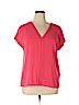 Rose & Olive Pink Short Sleeve Blouse Size XL - photo 1