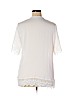 Unbranded 100% Polyester White Short Sleeve Blouse Size XL - photo 2