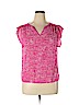 grand & greene 100% Rayon Pink Short Sleeve Blouse Size XL - photo 1