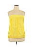 Banana Republic Factory Store 100% Polyester Yellow Sleeveless Blouse Size 14 - photo 1