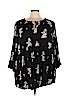 Torrid 100% Rayon Black Long Sleeve Blouse Size 5X Plus (5) - photo 1