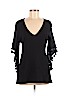 SALT. Black 3/4 Sleeve Blouse Size M - photo 1