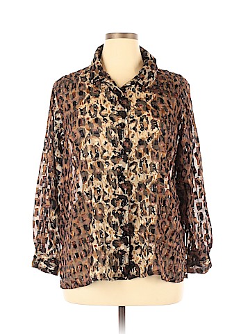 Selene Sport Short Sleeve Button-Down Shirt (view 1)