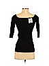 RACHEL Rachel Roy Black 3/4 Sleeve Top Size XS - photo 2