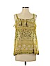 Forever 21 100% Polyester Yellow Sleeveless Blouse Size S - photo 1