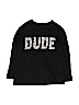 The Children's Place 100% Cotton Black Long Sleeve T-Shirt Size 5 - photo 1