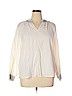 Old Navy 100% Cotton Ivory Long Sleeve Blouse Size XL - photo 1