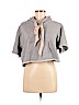 Avec Les Filles 100% Cotton Gray Pullover Hoodie Size M - photo 1