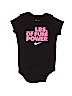 Nike 100% Cotton Black Short Sleeve Onesie Size 6-12 mo - photo 1