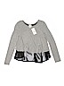 Ella Moss Gray Long Sleeve Top Size 12 - photo 1