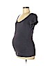 Bump Start by Motherhood Maternity Gray Short Sleeve T-Shirt Size M - photo 1