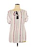 Liz Claiborne White Short Sleeve Top Size XL - photo 1