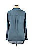 Banana Republic 100% Polyester Blue Long Sleeve Blouse Size XL - photo 2