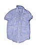 Arizona Jean Company 100% Cotton Blue Short Sleeve Button-Down Shirt Size 8 - photo 1