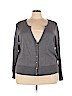 Lane Bryant 100% Cotton Gray Cardigan Size 28 - 26 Plus - photo 1