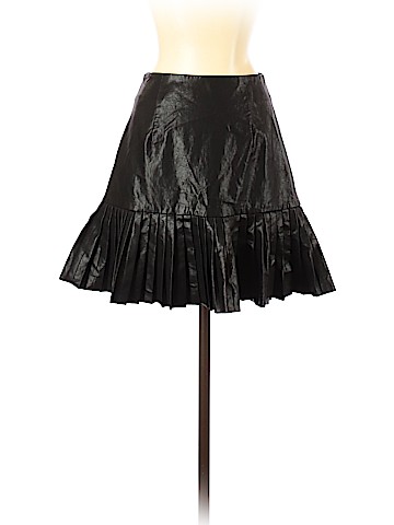 Zara Faux Leather Skirt (view 2)