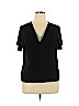 Jaclyn Smith Black Short Sleeve Top Size XL - photo 1
