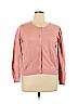 ELOQUII 100% Cotton Pink Cardigan Size 14 - 16 Plus - photo 1
