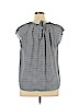 LC Lauren Conrad 100% Polyester Gray Short Sleeve Blouse Size XL - photo 2