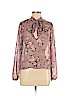 Charlotte Russe 100% Polyester Pink Long Sleeve Blouse Size M - photo 1