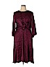 ELOQUII 100% Viscose Burgundy Cocktail Dress Size 14 - photo 1