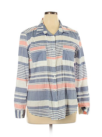 Faded Glory Long Sleeve Button-Down Shirt (view 1)