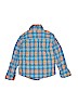 Carter's 100% Cotton Plaid Blue Long Sleeve Button-Down Shirt Size 4T - photo 2