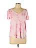 Aero 100% Cotton Pink Short Sleeve T-Shirt Size L - photo 1