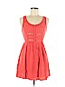 rue21 100% Rayon Orange Casual Dress Size M - photo 1