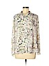 H&M 100% Polyester Ivory Long Sleeve Blouse Size 8 - photo 1