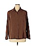 Genuine Sonoma Jean Company 100% Polyester Brown Long Sleeve Blouse Size 1X - photo 1
