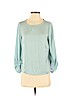 Mossimo 100% Polyester Blue 3/4 Sleeve Blouse Size S - photo 1