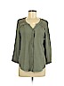 Mudd 100% Rayon Green 3/4 Sleeve Blouse Size M - photo 1